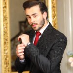 Black Embroidered Tuxedo