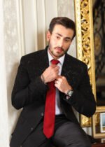 Black Embroidered Tuxedo - Image 4