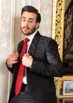 Black Embroidered Tuxedo - Image 5