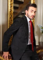 Black Embroidered Tuxedo - Image 6