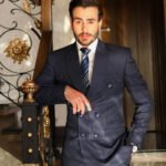 Blue Double Breasted Suit