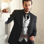 Black Tuxedo with Grey Waistcoat