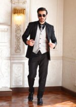 Black Tuxedo with Grey Waistcoat - Image 4