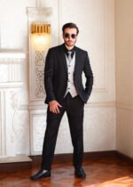 Black Tuxedo with Grey Waistcoat - Image 5