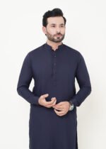 Navy Blue Shalwar Kameez (Ban Collar) - Image 5