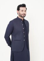 Navy Blue Shalwar Kameez (Ban Collar) - Image 7