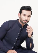 Navy Blue Shalwar Kameez (Ban Collar) - Image 11