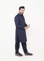 Navy Blue Shalwar Kameez (Collar) - Image 11