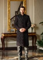 Maroon Velvet Sherwani