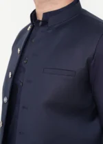 Dark Blue Plain Waistcoat - Image 2