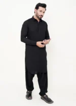 Black Shalwar Kameez (Collar) - Image 3