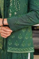 Emerald Green Embroidered Prince Coat & Kurta Set - Image 17