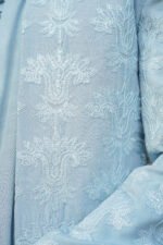 Powder Blue Floral Embroidered 3 Quarter - Image 13