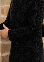 Black Velvet Sherwani B01 - Image 3