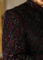 Maroon Velvet TS01 Sherwani - Image 2