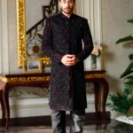 Maroon Velvet TS01 Sherwani