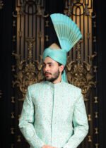 Green Sherwani - Image 2