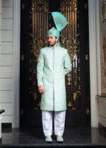 Green Sherwani - Image 3