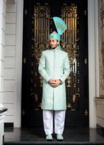 Green Sherwani - Image 4
