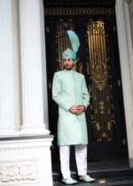 Green Sherwani - Image 5