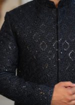 Black Sherwani - Image 2
