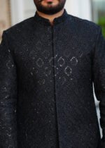 Black Sherwani - Image 3