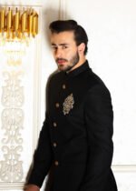 Black Prince Coat with Front Motif - Image 5