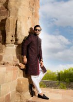 Sherwani Maroon - Image 6