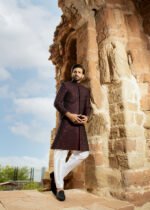 Sherwani Maroon - Image 7