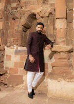 Sherwani Maroon - Image 9