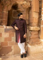 Sherwani Maroon - Image 10