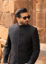 Black FF01 Sherwani - Image 2