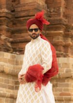 Sherwani White G00 - Image 4