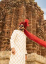 Sherwani White G00 - Image 8