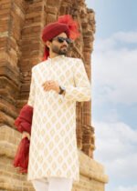 Sherwani White G00 - Image 10