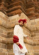 Sherwani White G00 - Image 12
