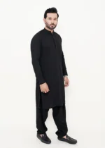 Black Shalwar Kameez (Ban Collar) - Image 2