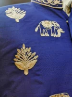 Blue Designer Waistcoat - Image 3