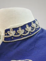 Blue Designer Waistcoat - Image 4