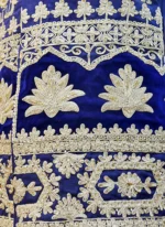 Blue Designer Waistcoat - Image 5