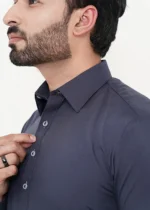 Grey Shalwar Kameez (Collar) - Image 11