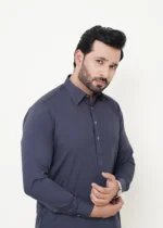 Grey Shalwar Kameez (Collar) - Image 2