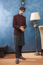 Maroon Prince Coat Cutt Dana