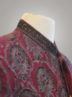 Maroon Prince Coat Cutt Dana - Image 3