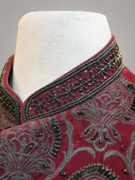 Maroon Prince Coat Cutt Dana - Image 4