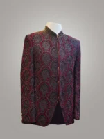 Maroon Prince Coat Cutt Dana - Image 5