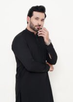 Black Shalwar Kameez (Ban Collar)