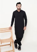 Black Shalwar Kameez (Collar)