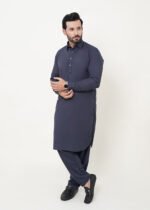 Grey Shalwar Kameez (Collar)