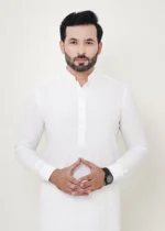 White Shalwar Kameez (Ban Collar) - Image 3